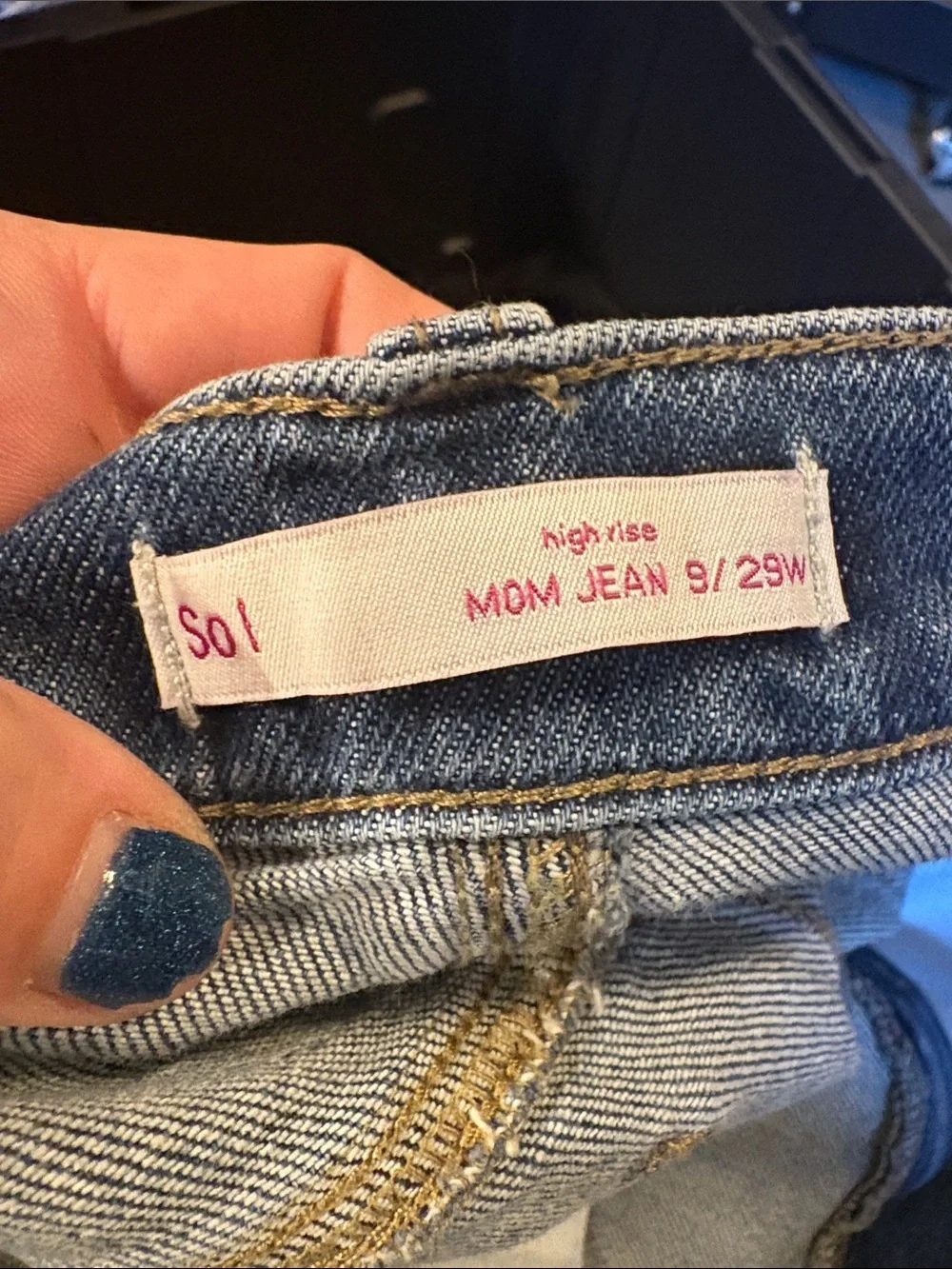SO High-Rise Light Blue Distressed Women's Jeans